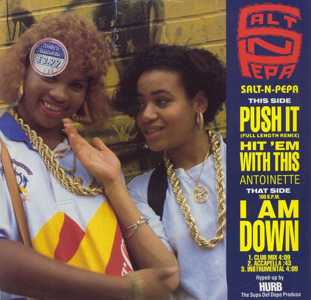 Salt N Pepa Push It - 5 tracks UK 12" vinyl single (12 inch record / Maxi-single) FFRX2