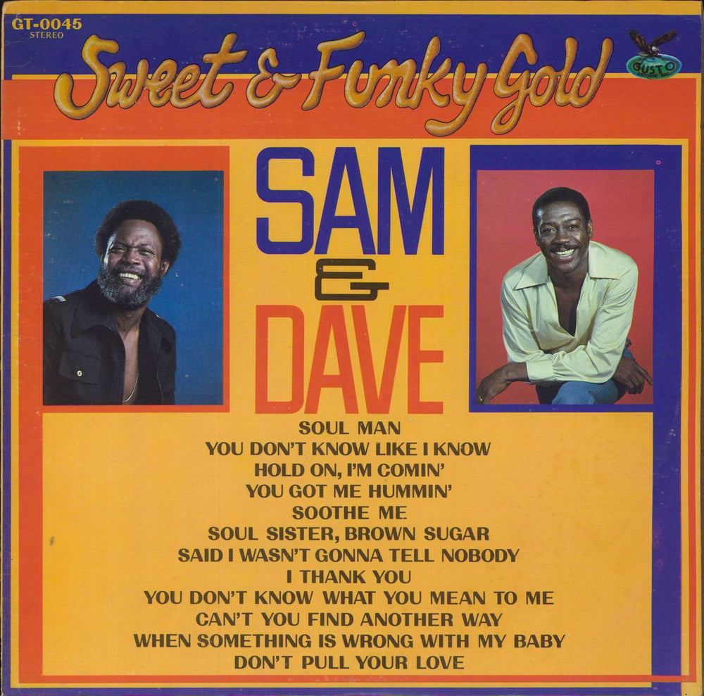 Sam & Dave Sweet & Funky Gold US Promo vinyl LP album (LP record) GT0045