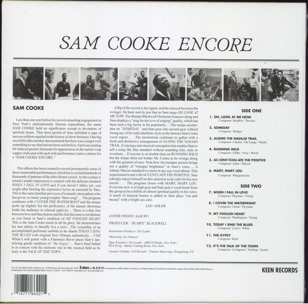 Sam Cooke Encore - Sealed UK vinyl LP album (LP record)