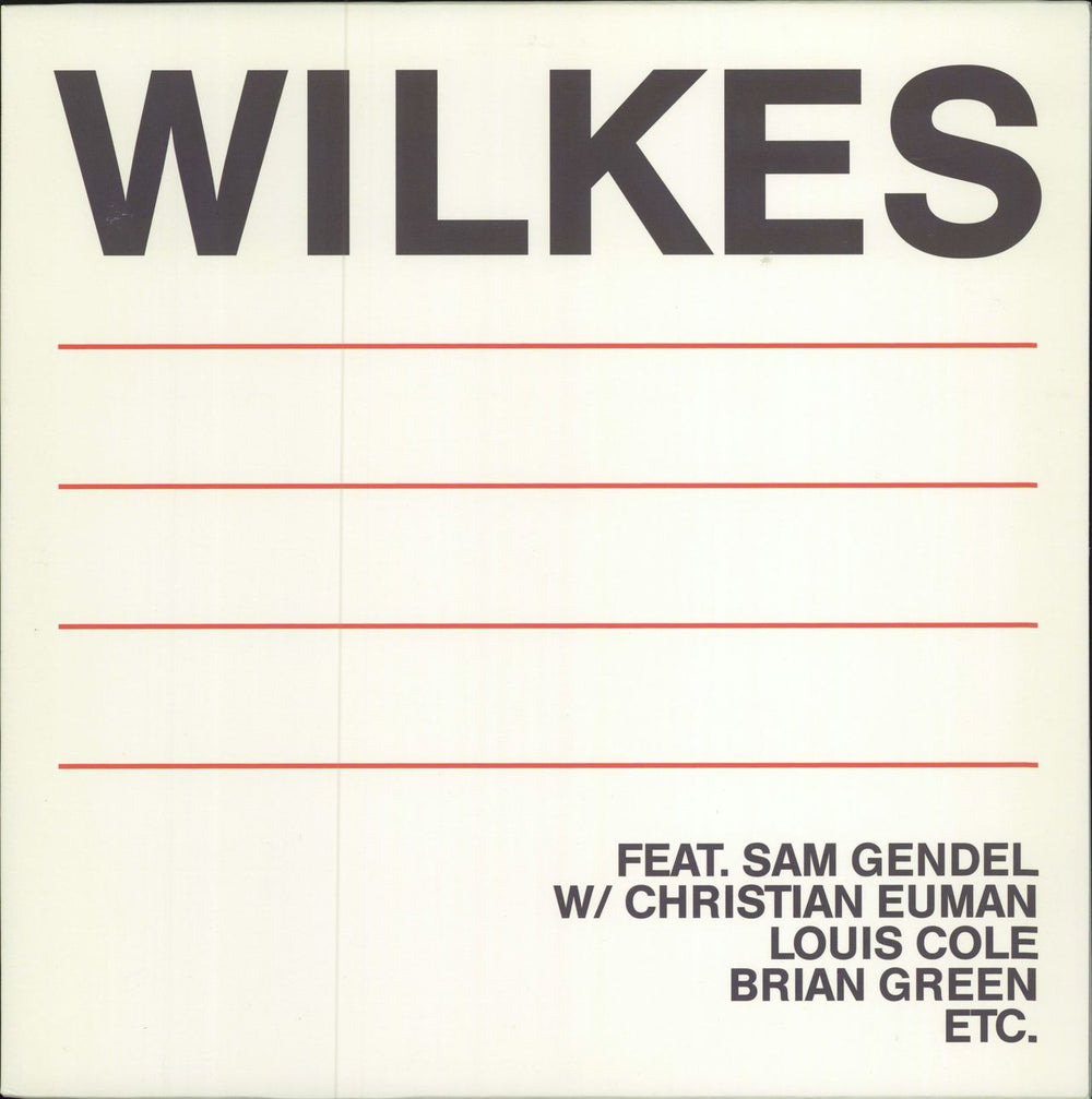 Sam Wilkes Wilkes US vinyl LP album (LP record) LR137