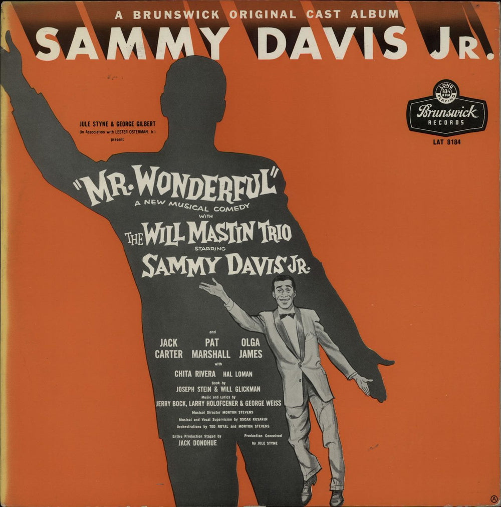 Sammy Davis Jr Mr. Wonderful UK vinyl LP album (LP record) LAT8184