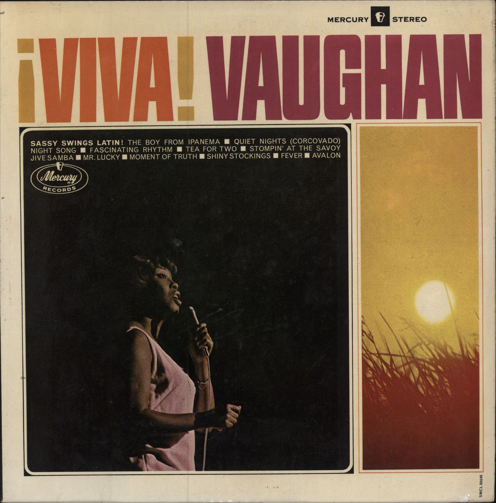 Sarah Vaughan ¡Viva! Vaughan UK vinyl LP album (LP record) 20048SMCL