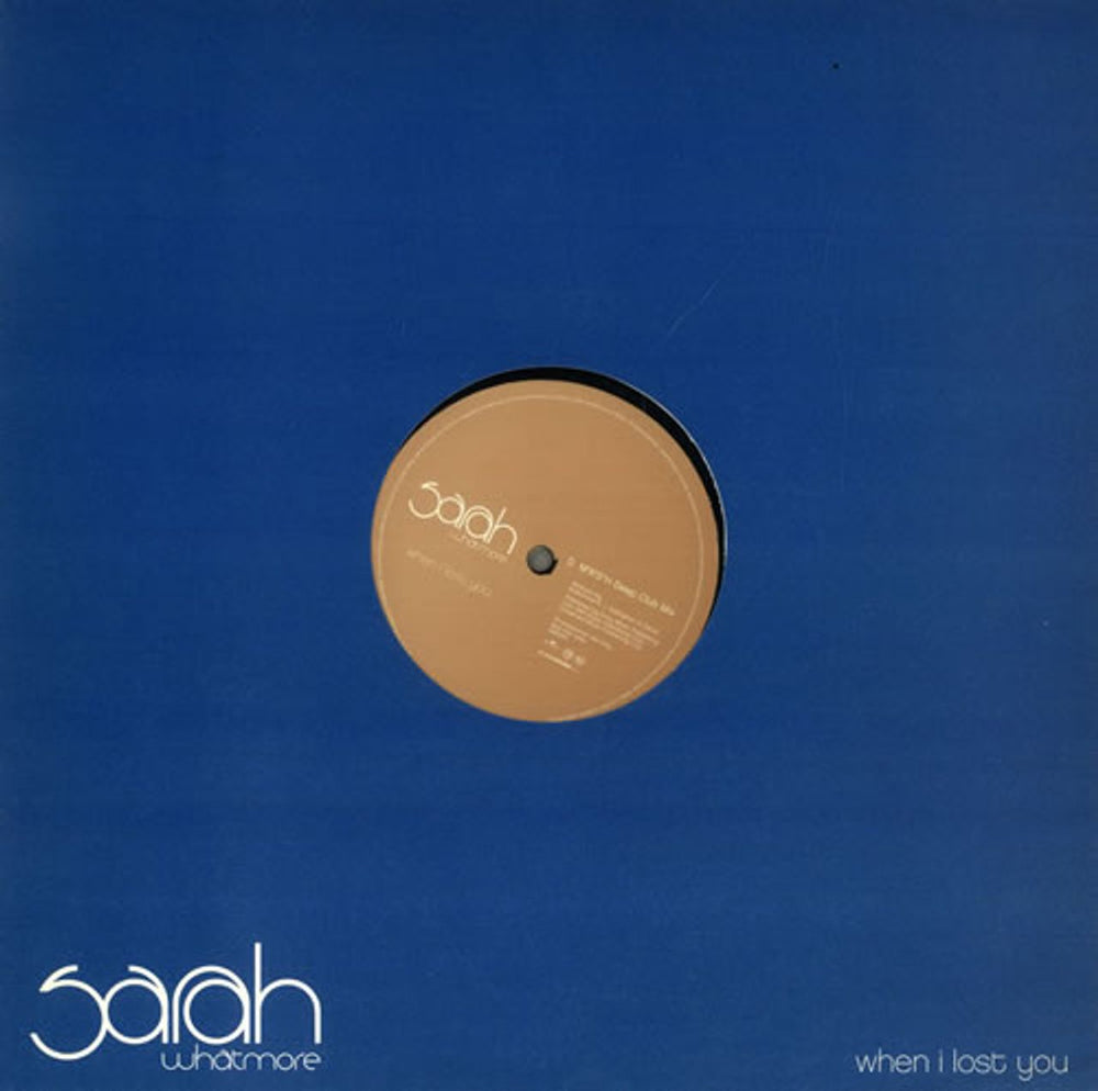 Sarah Whatmore When I Lost You European 12" vinyl single (12 inch record / Maxi-single) SW12P1