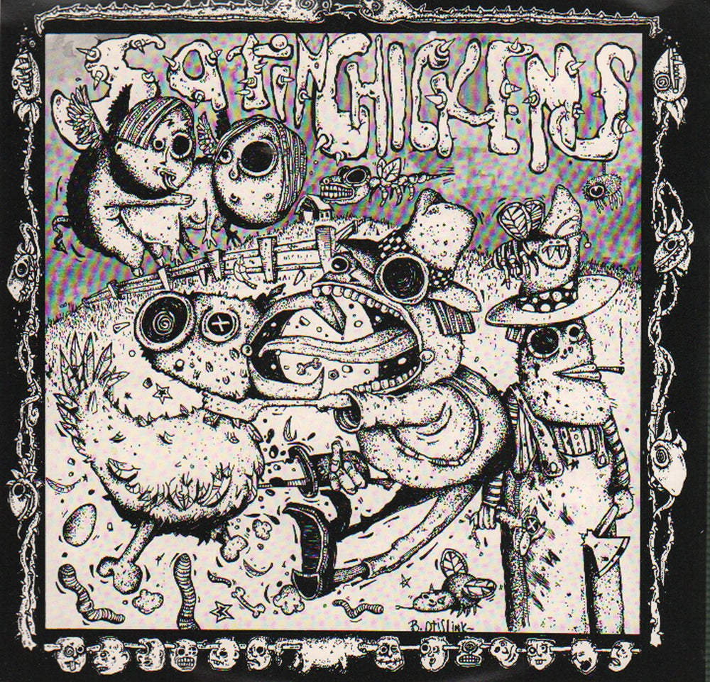 Satin Chickens The Anatomy Of Sodomy E.P. US 7" vinyl single (7 inch record / 45) SFTRI96