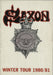 Saxon Winter Tour 1980/81 + ticket stubs UK tour programme TOUR PROGRAMME