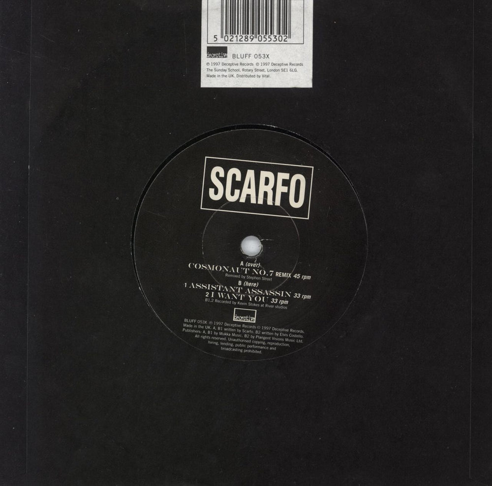 Scarfo Cosmonaut No. 7 Remix - Sealed UK 7" vinyl single (7 inch record / 45) 5021289055302