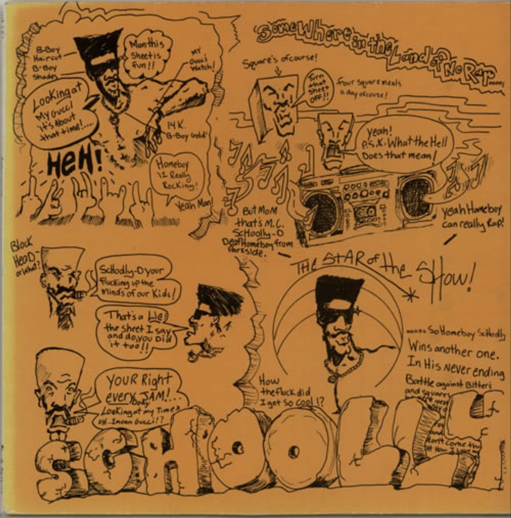 Schoolly D Schoolly D UK vinyl LP album (LP record) MELTLP1