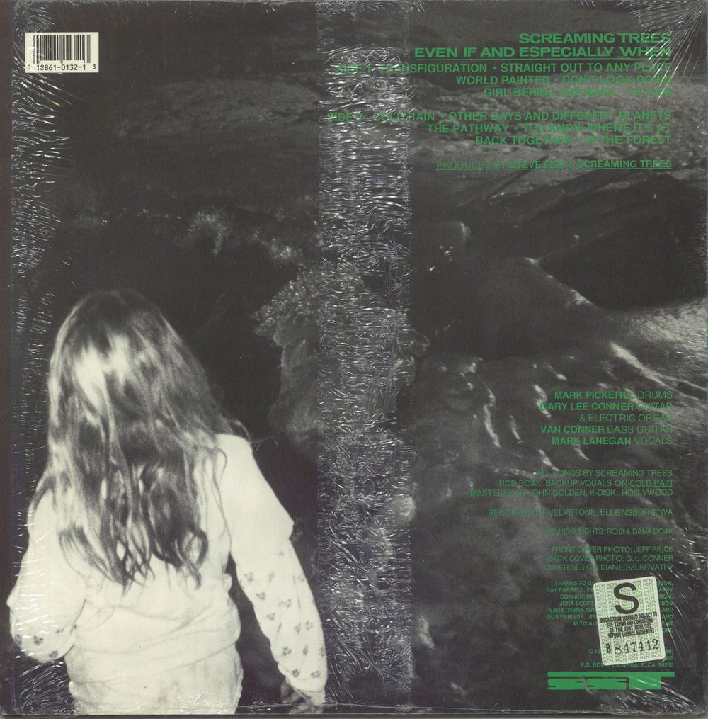 Screaming Trees Even If And Especially When-translucent pink- shrink US vinyl LP album (LP record) 018861013213