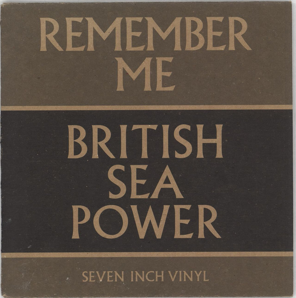 Sea Power Remember Me - N Tinbergen UK 7" vinyl single (7 inch record / 45) RTRADES125