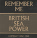 Sea Power Remember Me UK 2-CD single set (Double CD single) RTRADESCD125/126