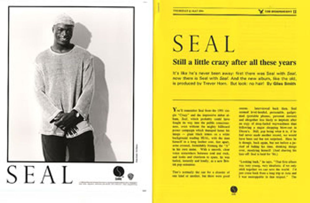 Seal Seal - press pack US Promo media press pack PRESS PACK