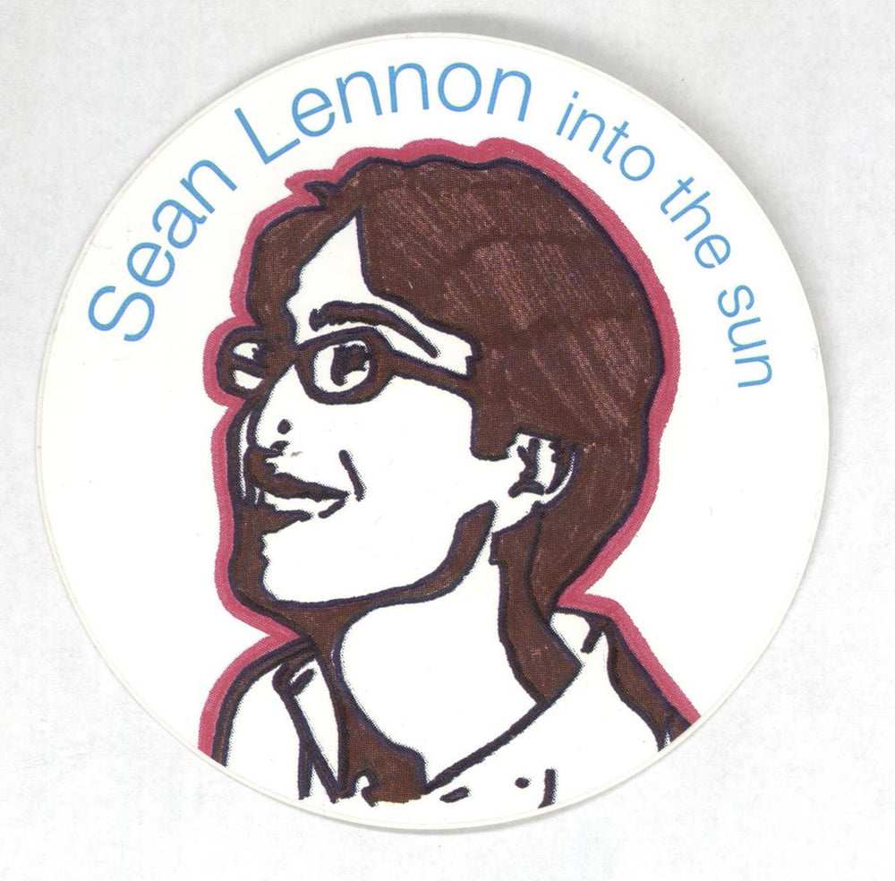 Sean Lennon Into The Sun - Circular Sticker US Promo CD album (CDLP)