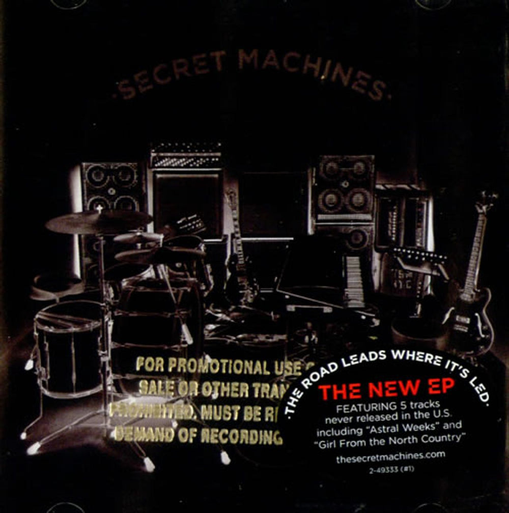 Secret Machines The Road Leads Where It's Led - Gold Promo Stamped US CD album (CDLP) 49333-2