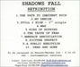 Shadows Fall Retribution US Promo CD-R acetate CDR ACETATE