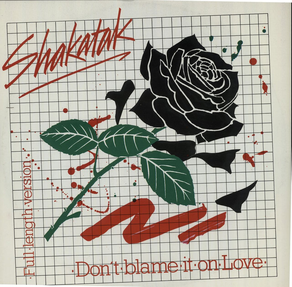 Shakatak Don't Blame It On Love UK 12" vinyl single (12 inch record / Maxi-single) POSPX699