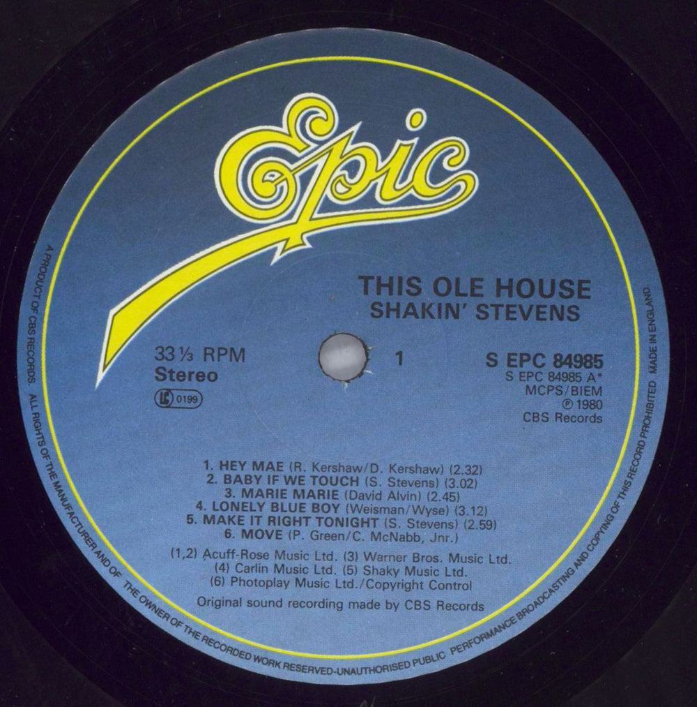Shakin' Stevens This Ole House - Stickered sleeve UK vinyl LP album (LP record) STVLPTH821983