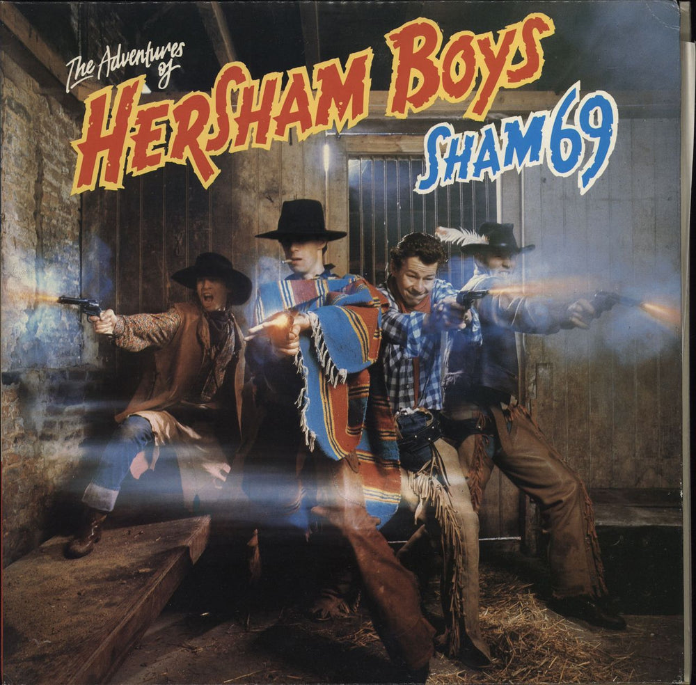 Sham 69 The Adventures Of The Hersham Boys UK vinyl LP album (LP record) POLD5025