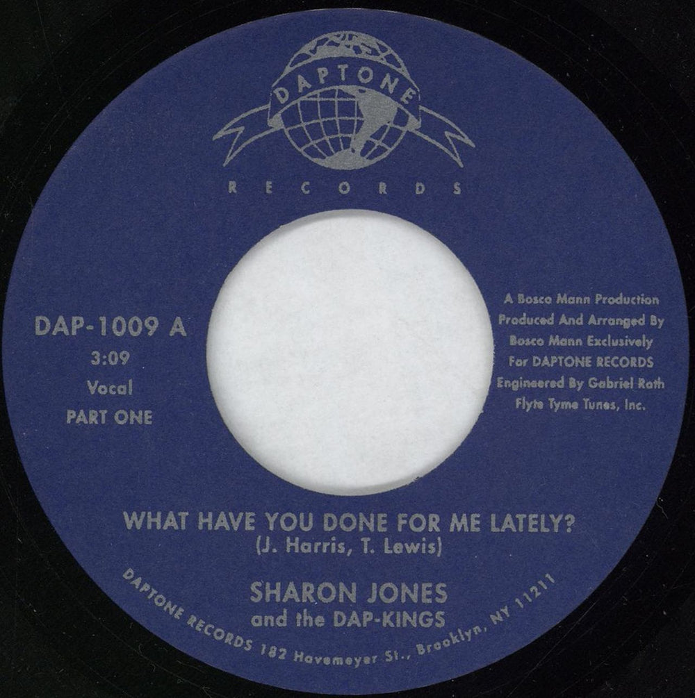 Sharon Jones & The Dap-Kings Got A Thing On My Mind/ Make It Good To Me/ What Have You Done For Me Lately? US 7" vinyl single (7 inch record / 45)