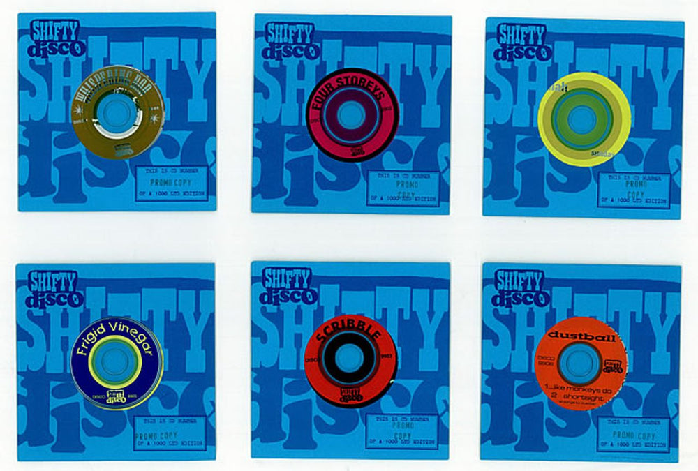 Shifty Disco A Quantity Of 6 Shifty Disco Singles Club Discs UK Promo 6-CD album set DISCO9901-9906