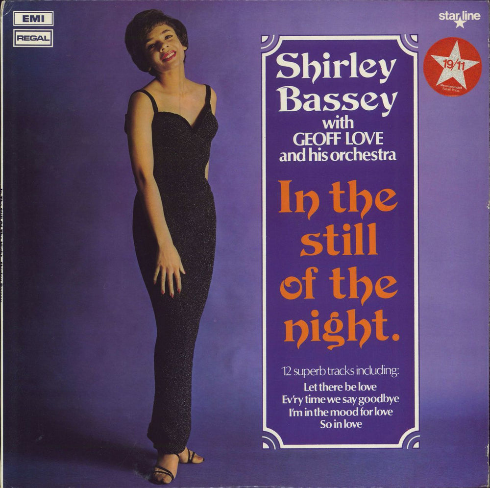 Shirley Bassey In The Still Of the Night UK vinyl LP album (LP record) SRS5001