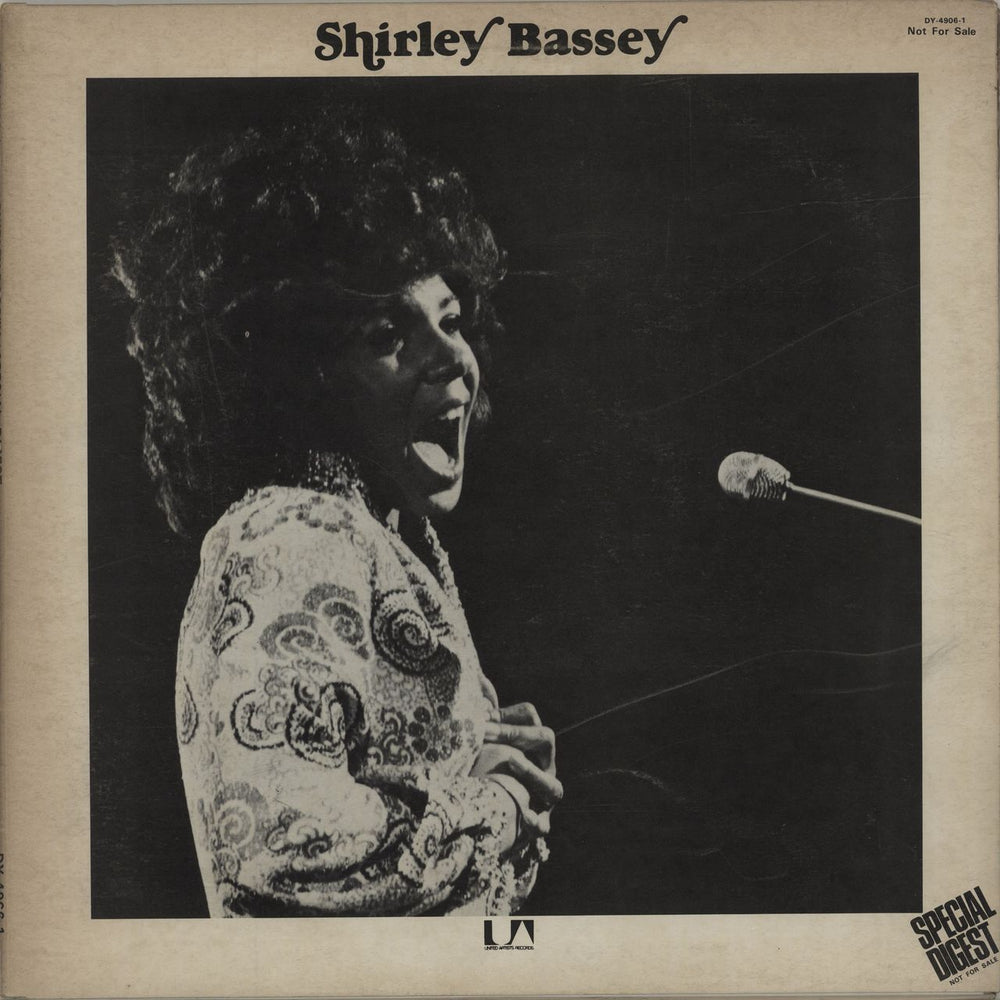 Shirley Bassey Special Digest Japanese Promo vinyl LP album (LP record) DY-4906-1