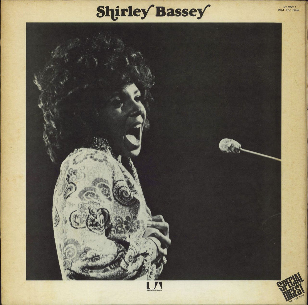 Shirley Bassey Special Digest - VG/EX Japanese Promo vinyl LP album (LP record) DY-4906-1