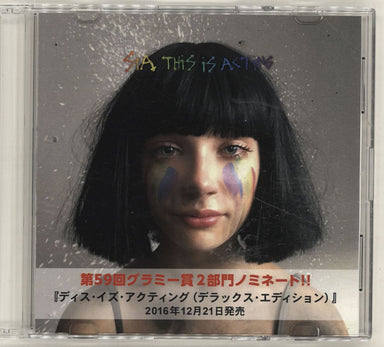 Sia This Is Acting - Deluxe Edition Sampler Japanese Promo CD-R acetate SDCI-82134