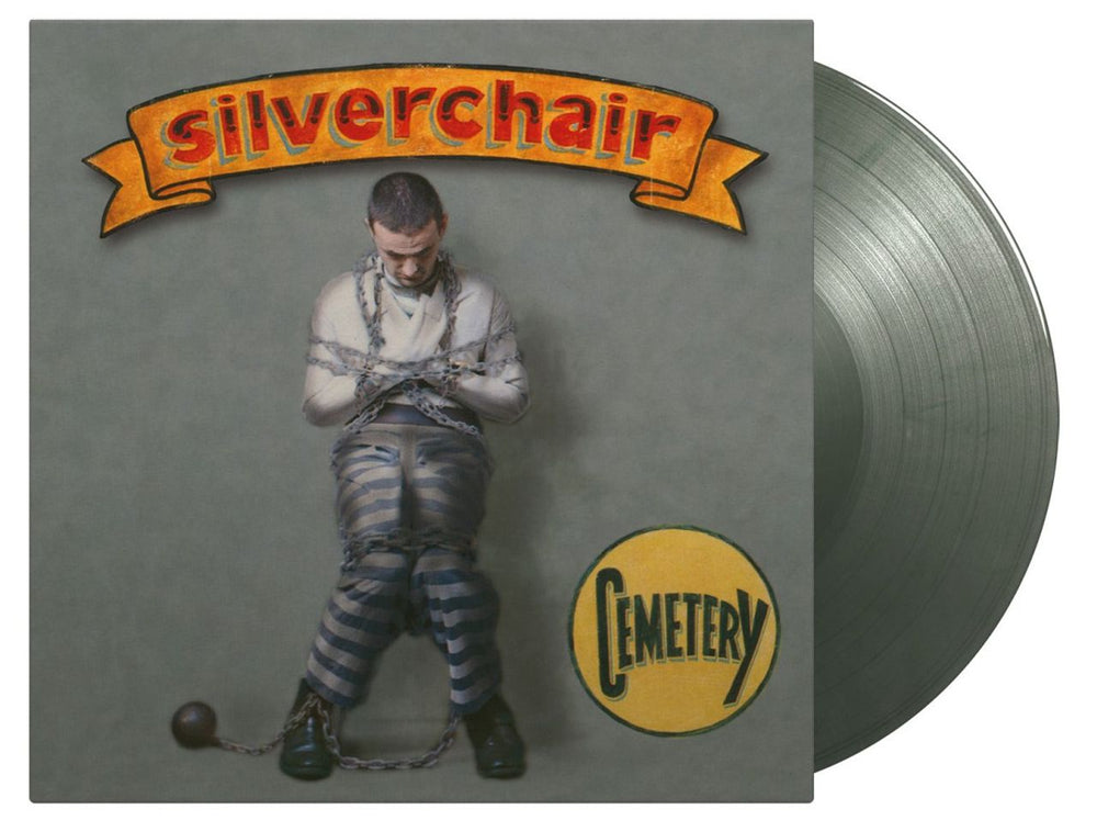 Silverchair Cemetery - Silver & Green Marbled Vinyl #7 UK 12" vinyl single (12 inch record / Maxi-single) MOV12045