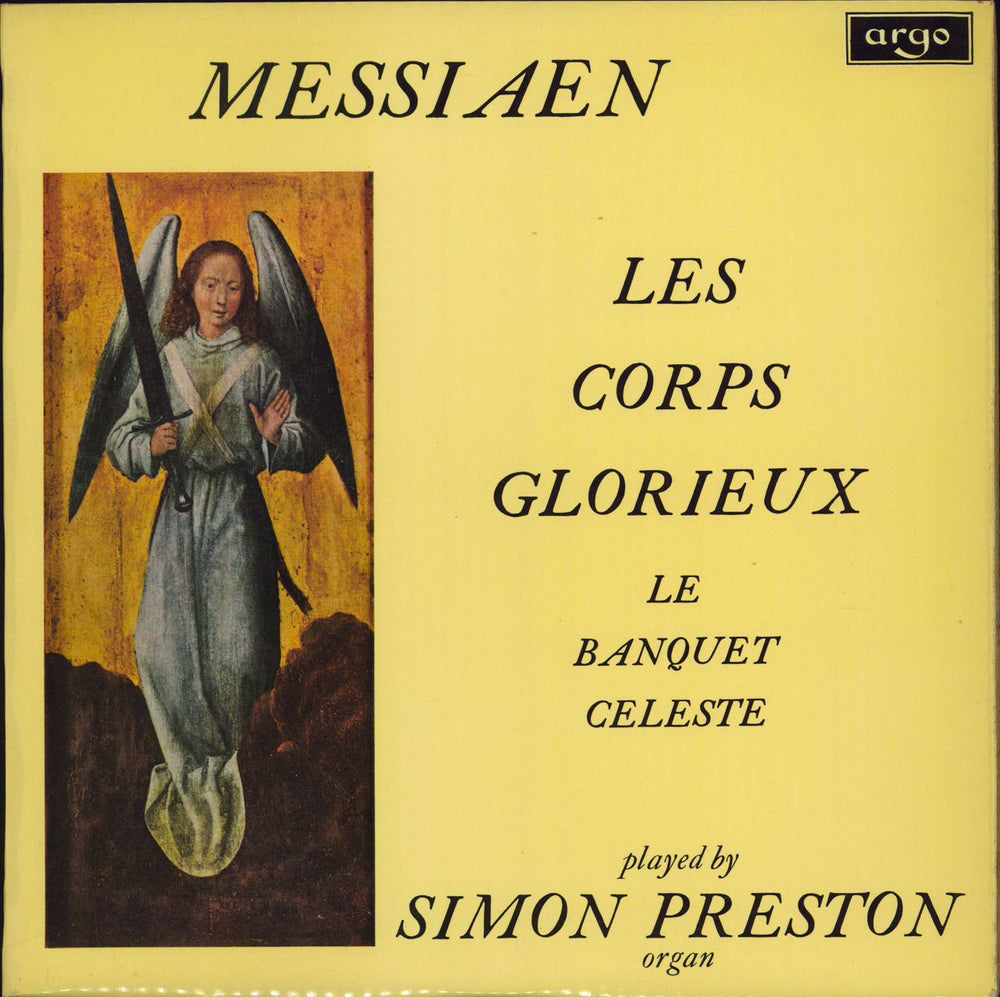 Simon Preston Messiaen: Les Corps Glorieux / Le Banquet Celeste UK vinyl LP album (LP record) ZRG633
