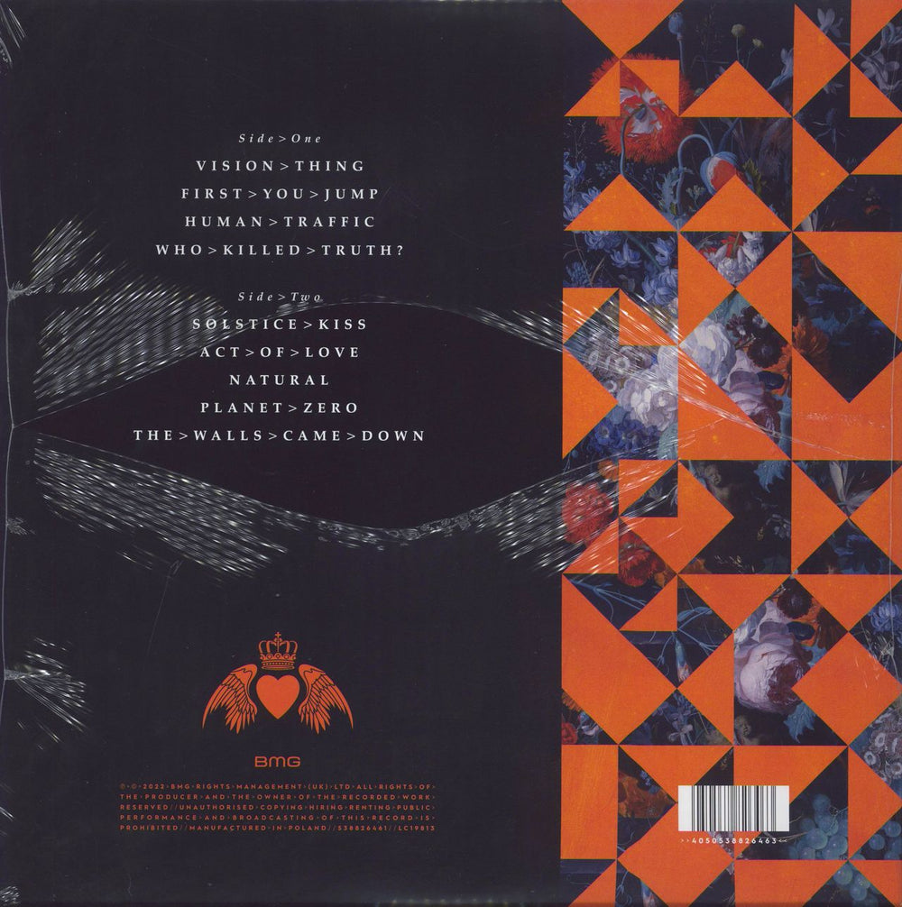 Simple Minds Direction Of The Heart: Webstore exclusive - Silver Vinyl + Aurographed Print UK vinyl LP album (LP record) 4050538826463