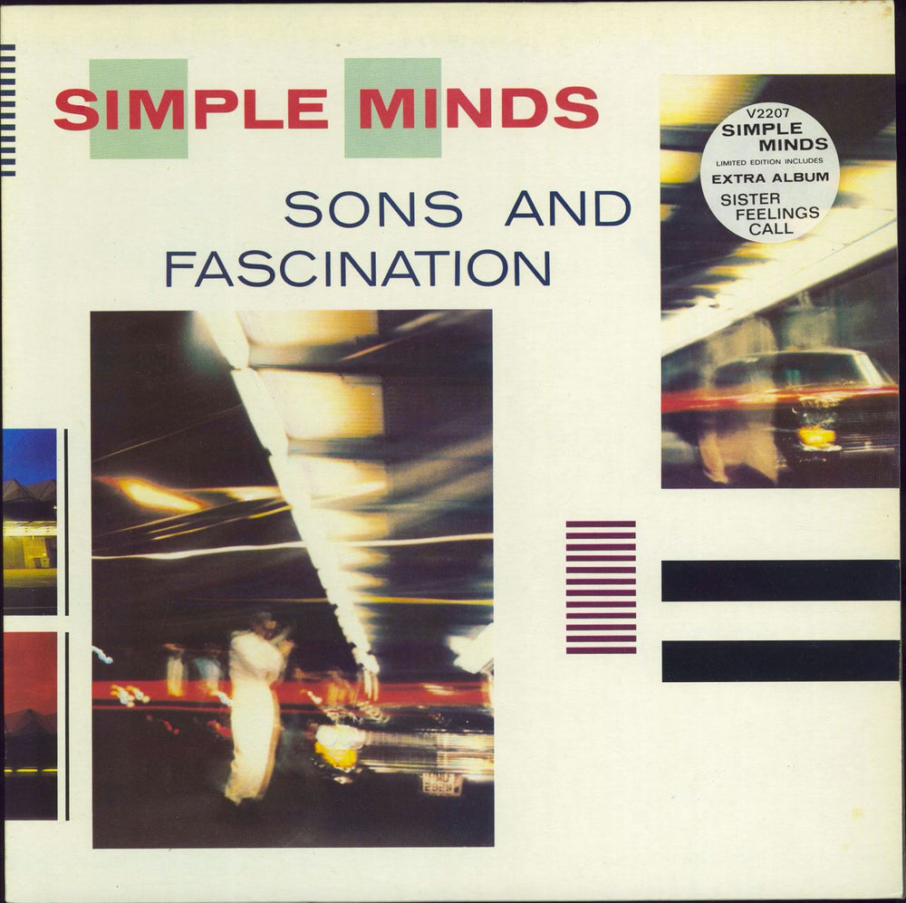 Simple Minds Sons And Fascination / Sister Feelings Call UK 2-LP vinyl record set (Double LP Album) V2207/OVED2