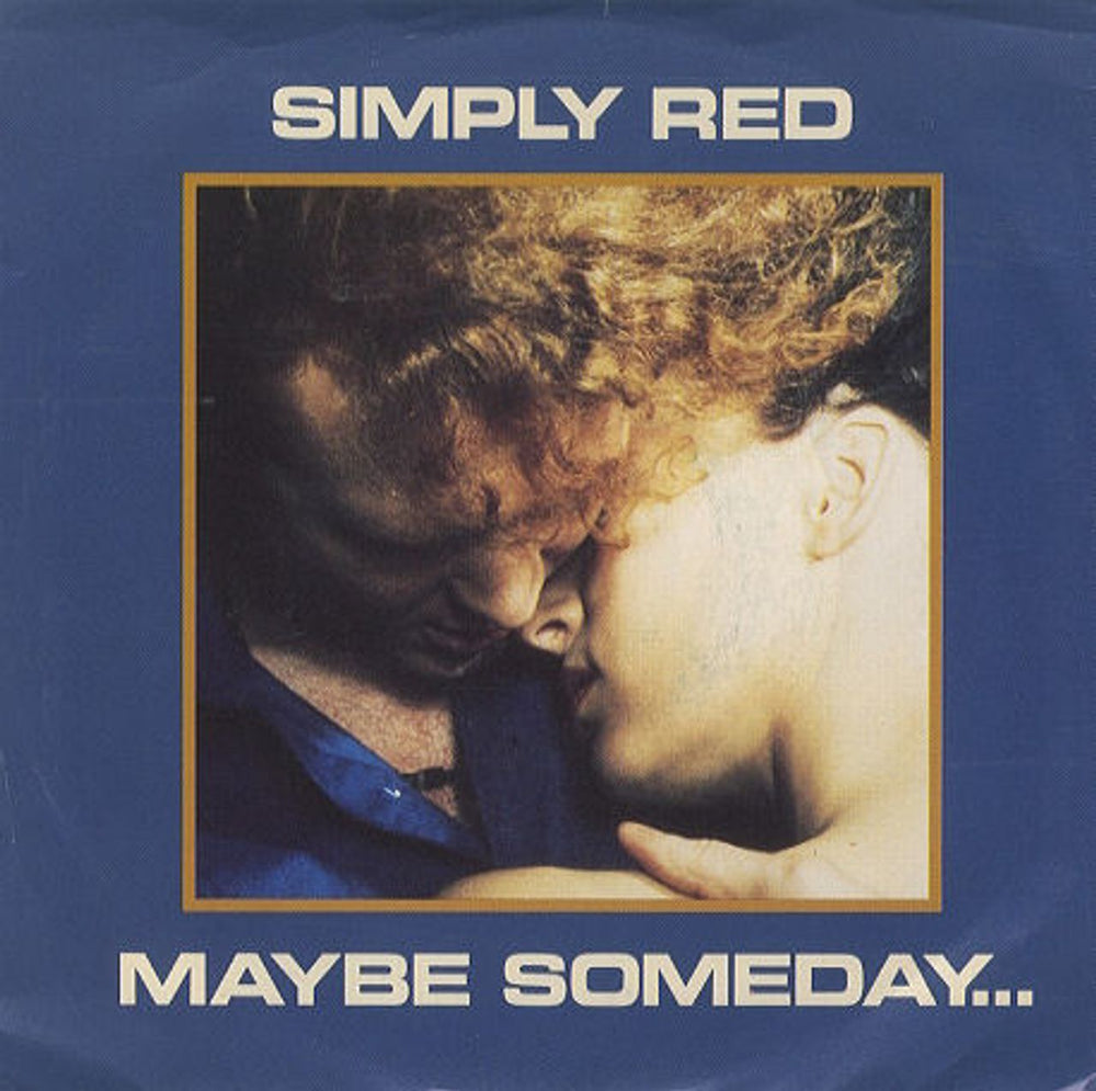 Simply Red Maybe Someday... US Promo 7" vinyl single (7 inch record / 45) 69448