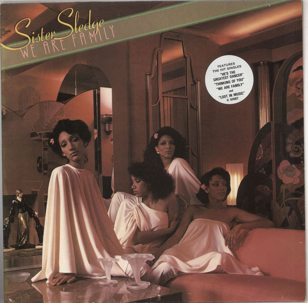 Sister Sledge We Are Family - hype sticker UK vinyl LP album (LP record) K50587