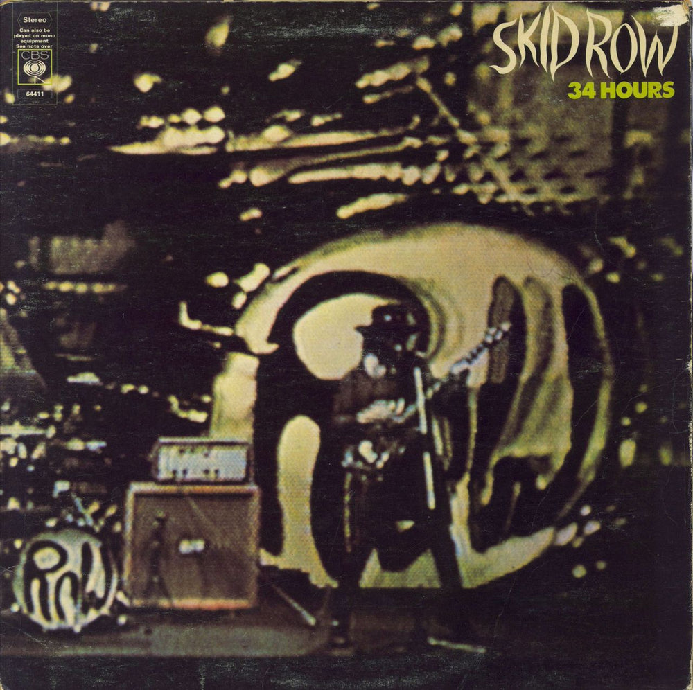 Skid Row (70s) 34 Hours - 1st - VG UK vinyl LP album (LP record) 64411