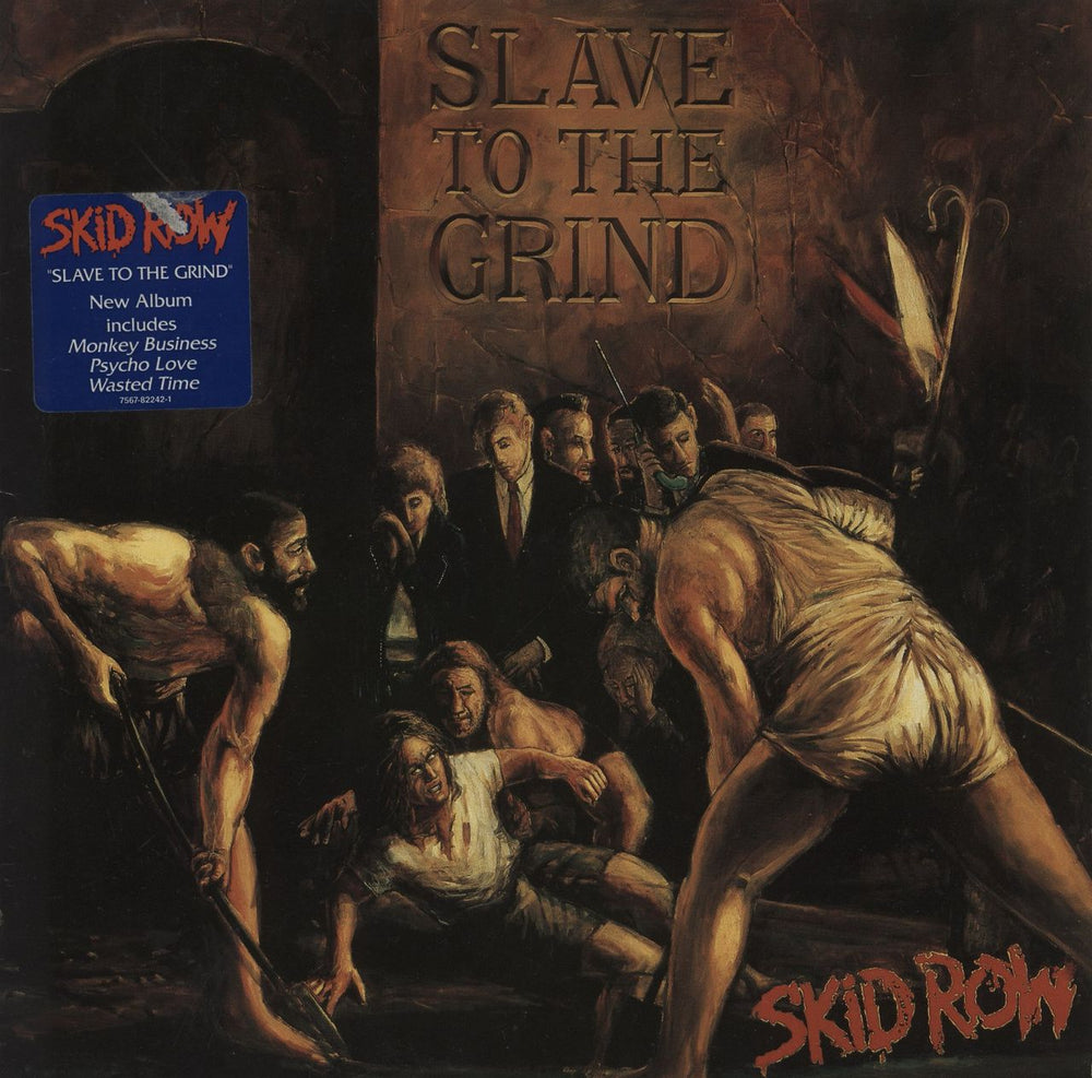 Skid Row (80s) Slave To The Grind - EX UK vinyl LP album (LP record) WX423