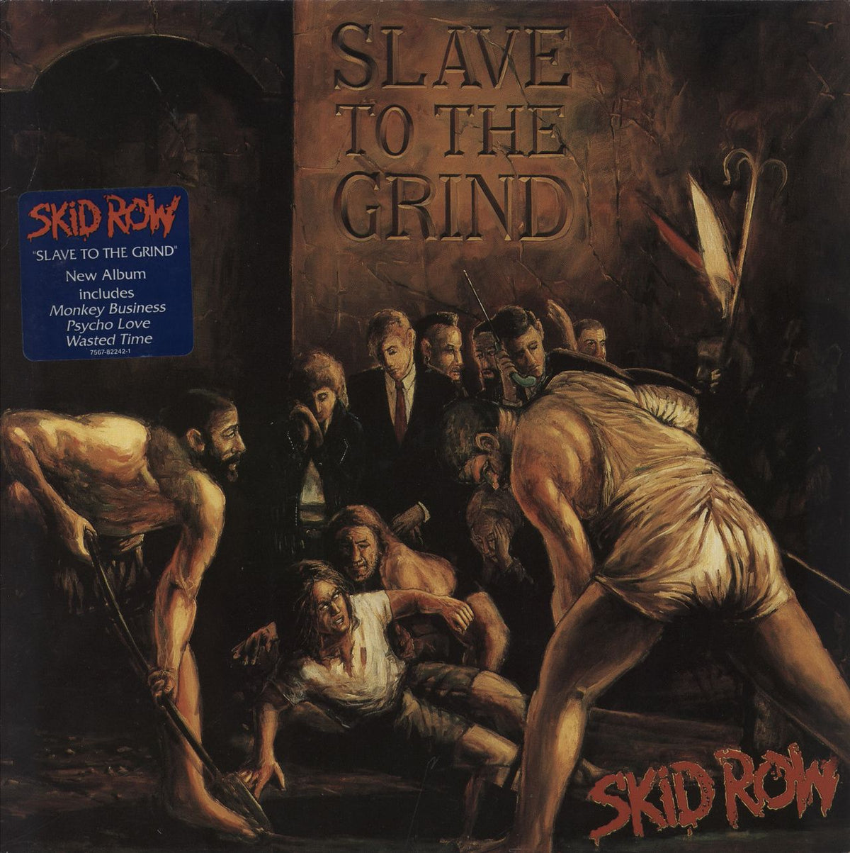 Skid Row (80s) Slave To The Grind - EX UK Vinyl LP — RareVinyl.com