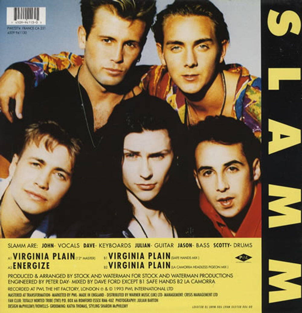 Slamm Virginia Plain UK 12" vinyl single (12 inch record / Maxi-single) AMM12VI164783