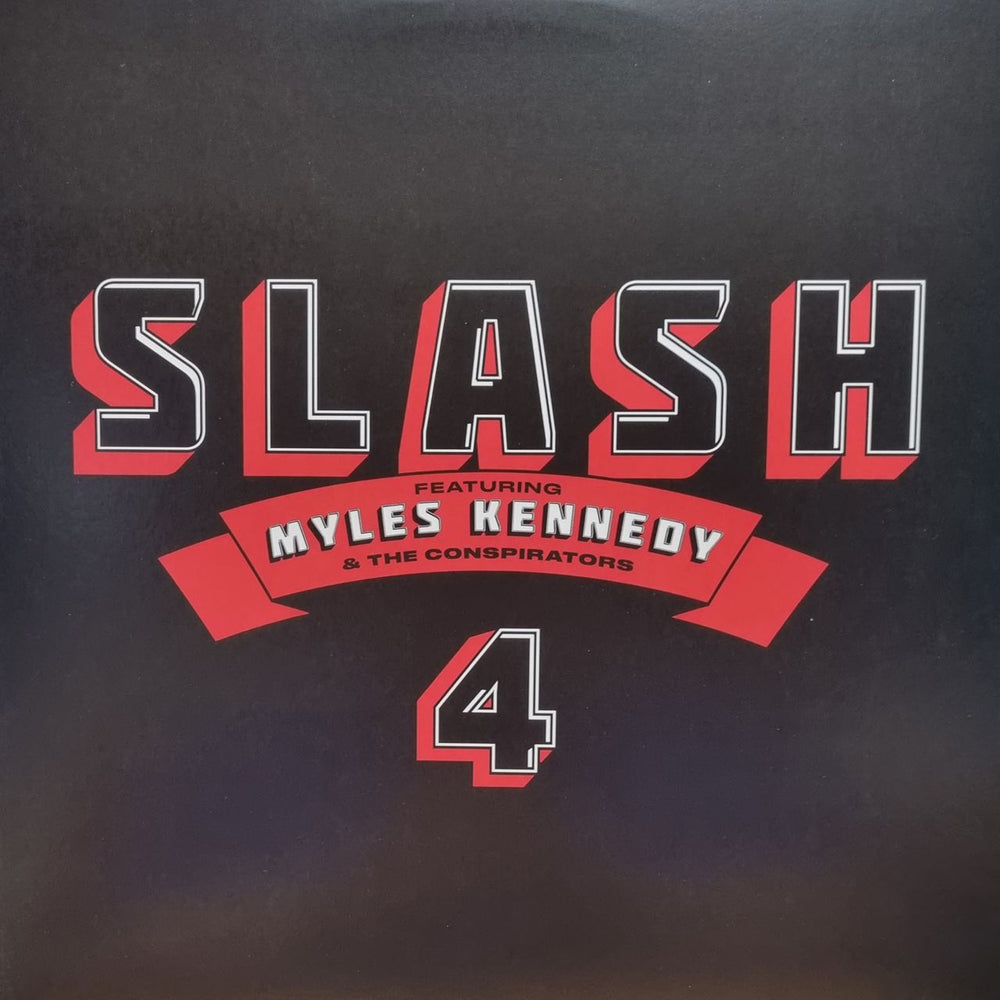 Slash 4 - Black Vinyl - Autographed Insert UK vinyl LP album (LP record)
