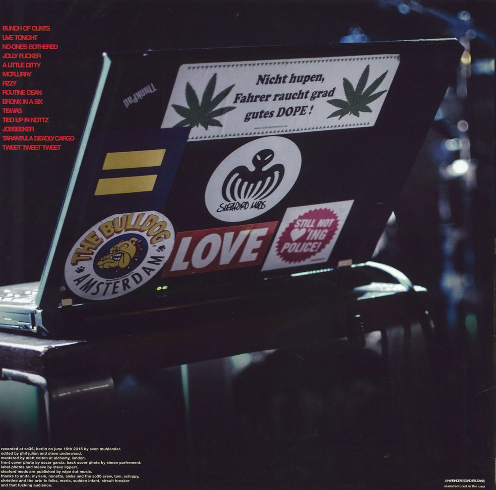 Sleaford Mods Live At SO36 UK vinyl LP album (LP record) 5060446121153