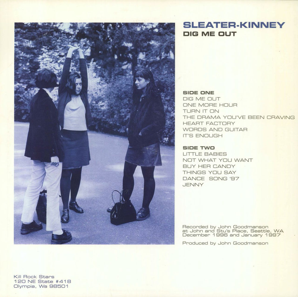 Sleater-Kinney Dig Me Out - EX US vinyl LP album (LP record)