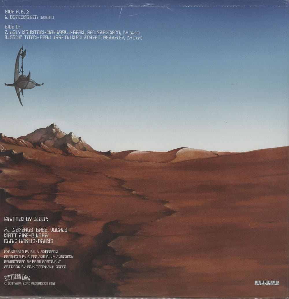 Sleep Dopesmoker - 180gm Black Vinyl - Sealed US 2-LP vinyl record set (Double LP Album)