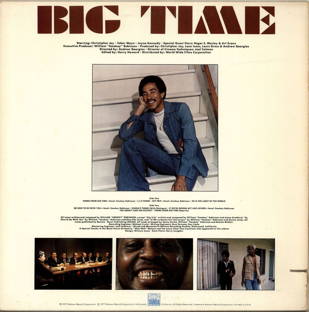 Smokey Robinson Big Time US vinyl LP album (LP record)