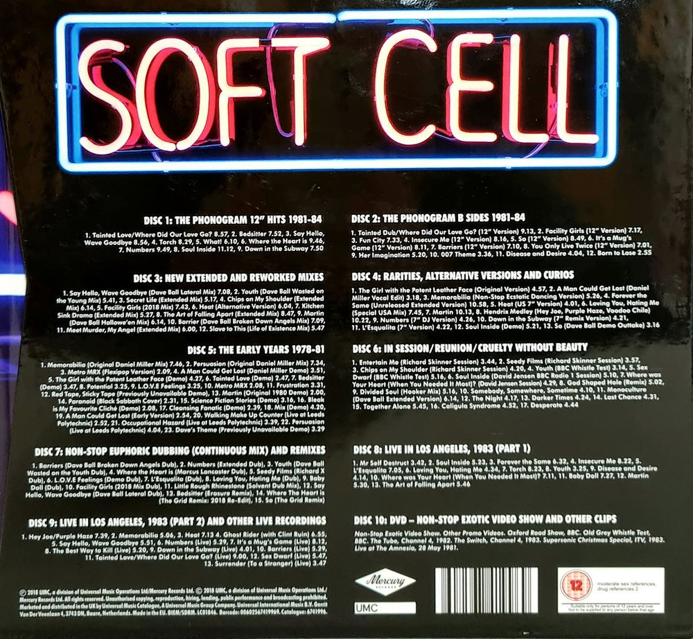 Soft Cell Keychains And Snowstorms (The Soft Cell Story) UK CD Album Box Set