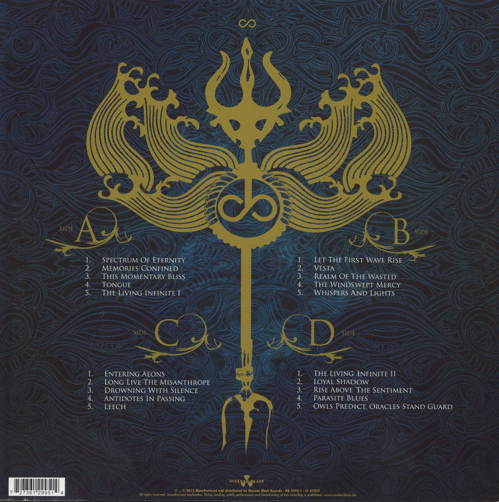 Soilwork The Living Infinite - Dark Blue Vinyl German 2-LP vinyl record set (Double LP Album)