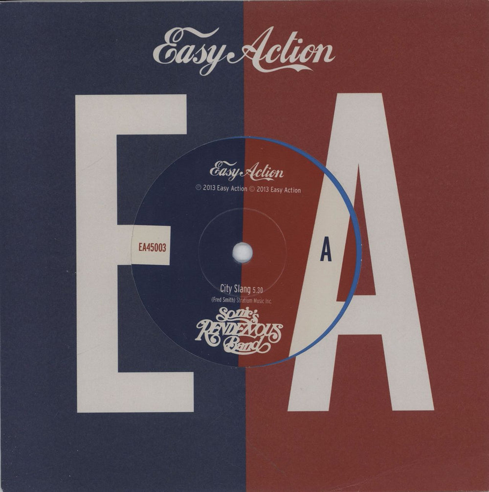 Sonic's Rendezvous Band City Slang - RSD - Blue Vinyl UK 7" vinyl single (7 inch record / 45) EA45003