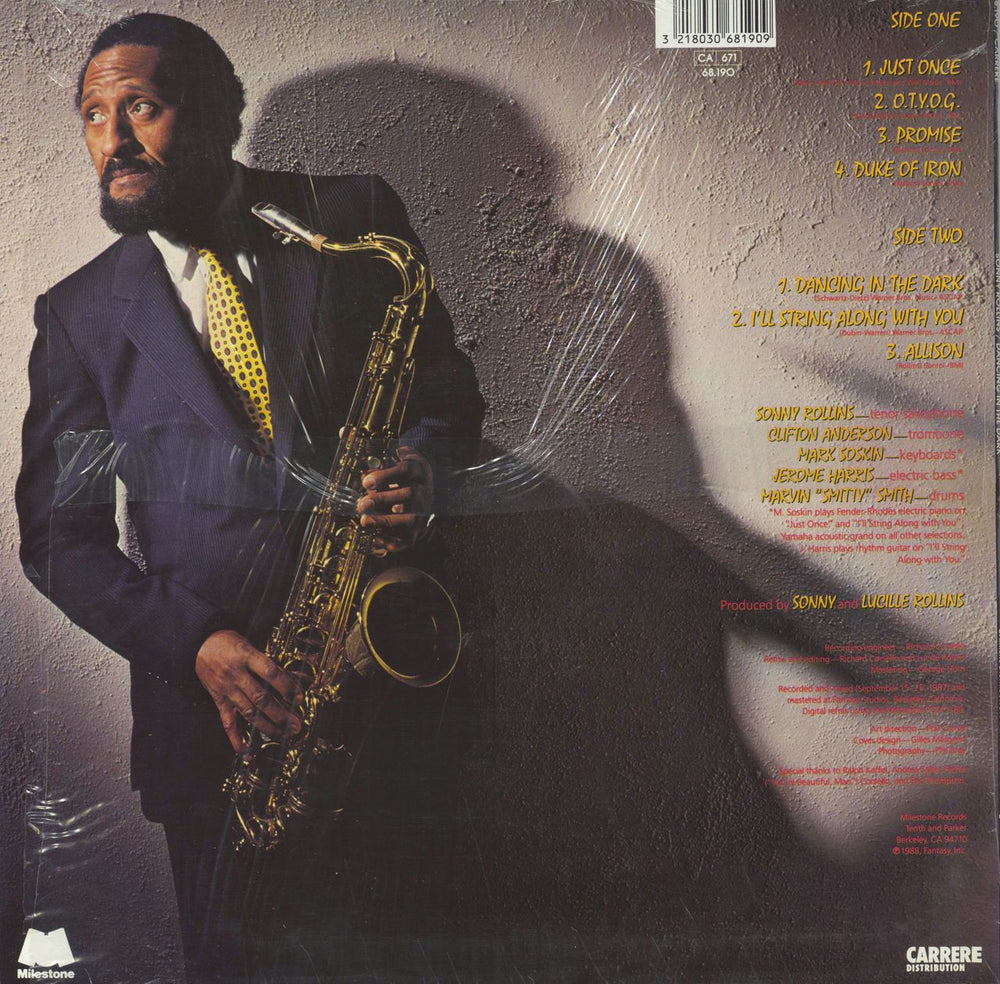 Sonny Rollins Dancing In The Dark - shrink French vinyl LP album (LP record) 3218030681909