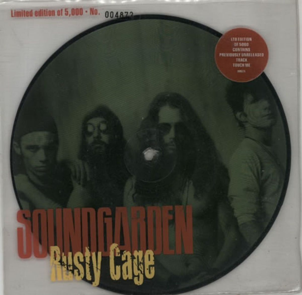 Soundgarden Rusty Cage - Numbered UK 7