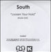 South Loosen Your Hold UK Promo CD-R acetate CD-R ACETATE