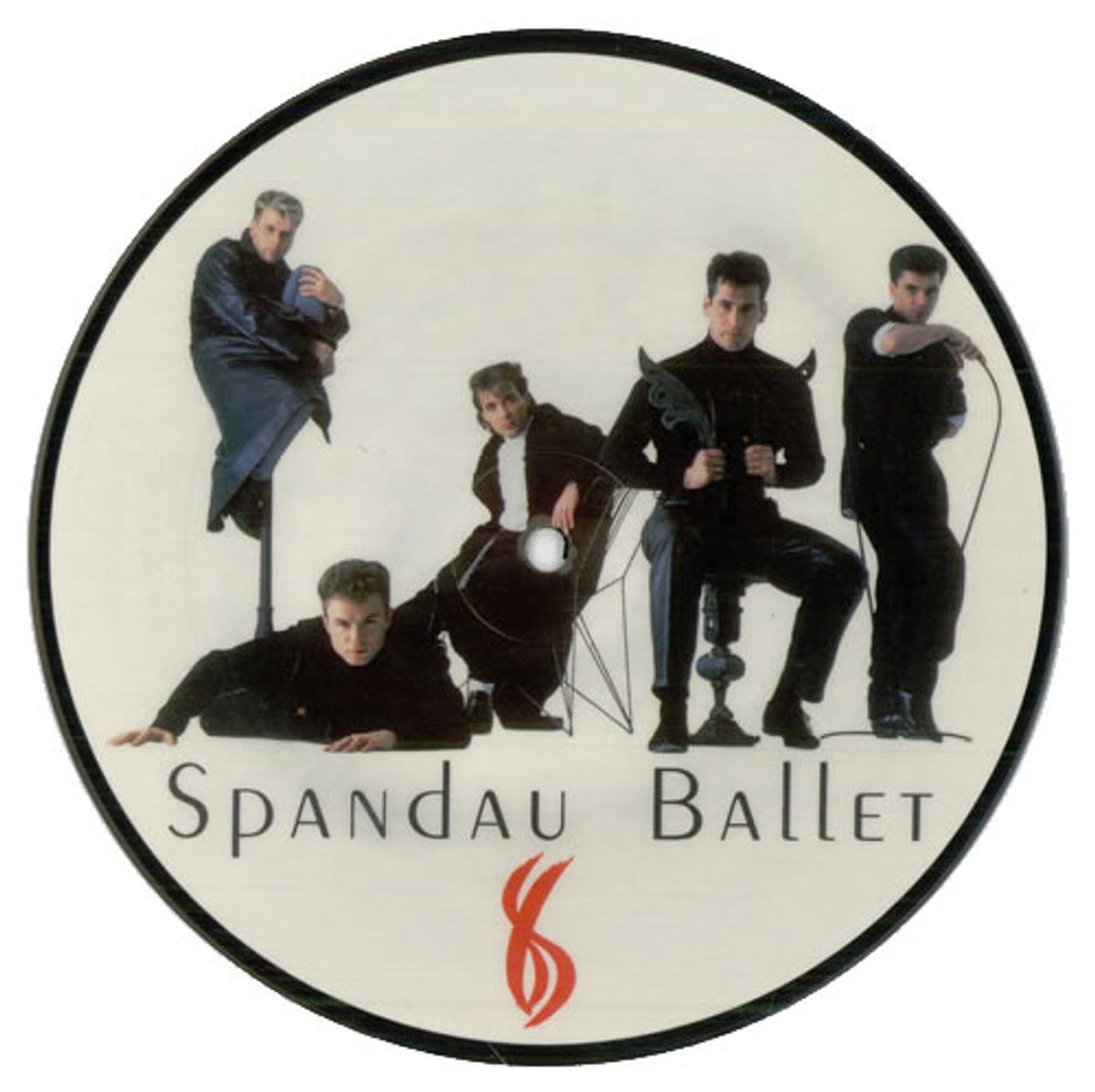 Spandau Ballet Through The Barricades UK 7" vinyl picture disc (7 inch picture disc single) SPANSP1