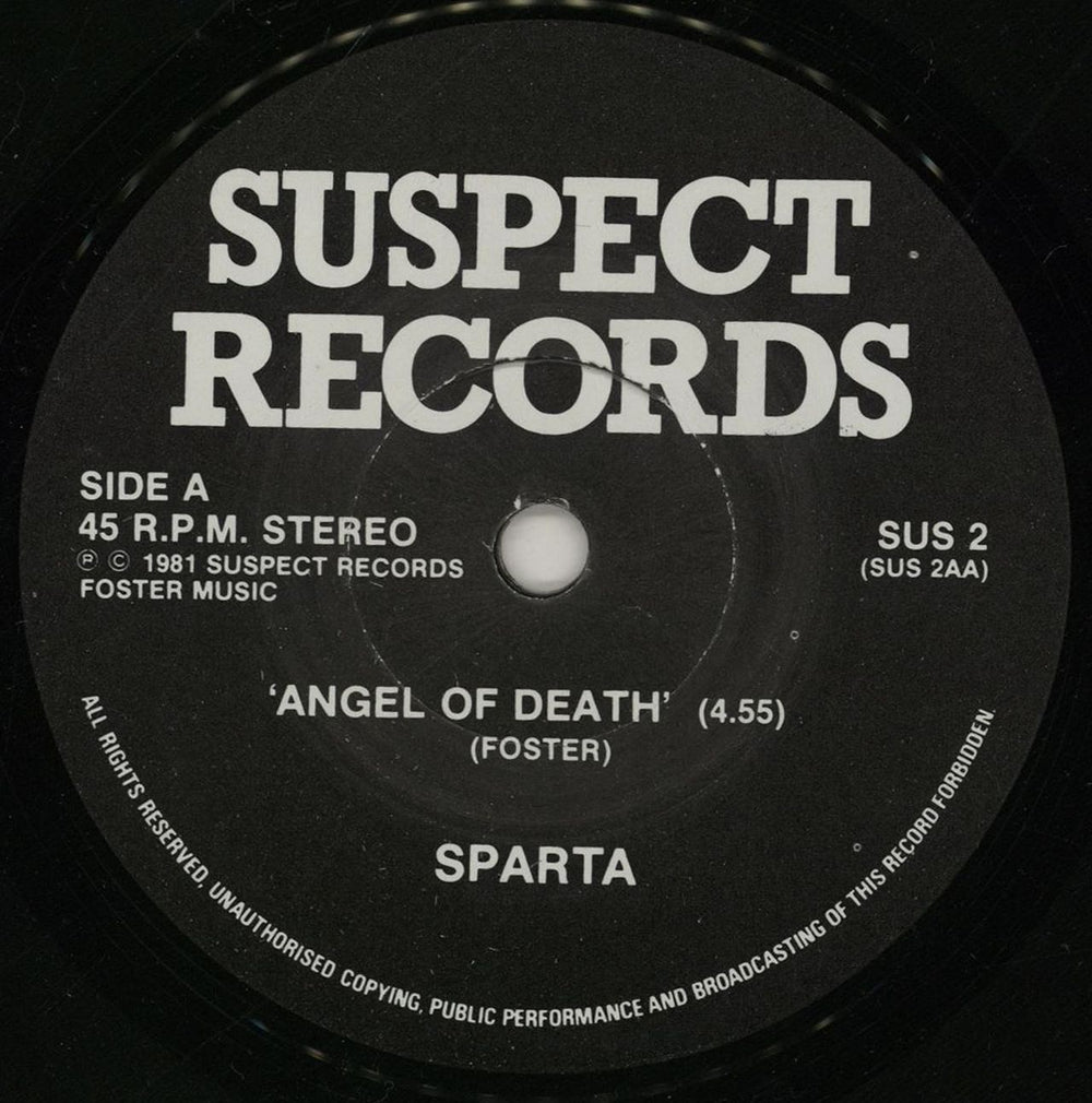 Sparta (Metal) Tonight UK 7" vinyl single (7 inch record / 45) SUS2